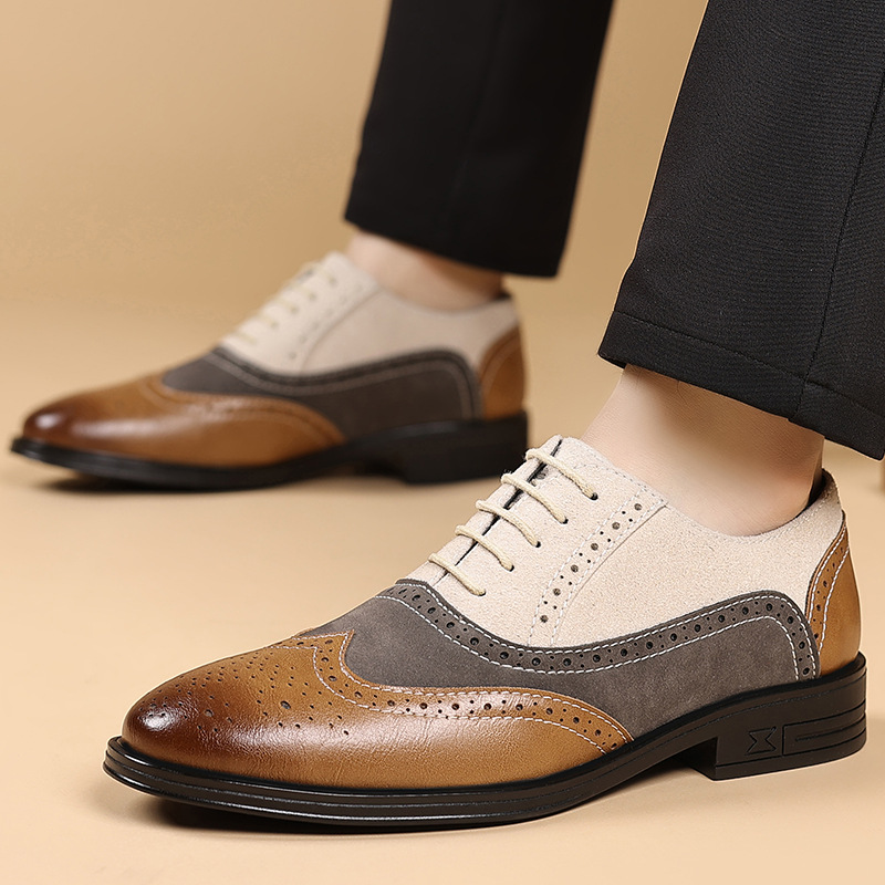Men Formal Wear Shoes - Luksusowe męskie buty wizytowe Retro Brogsy