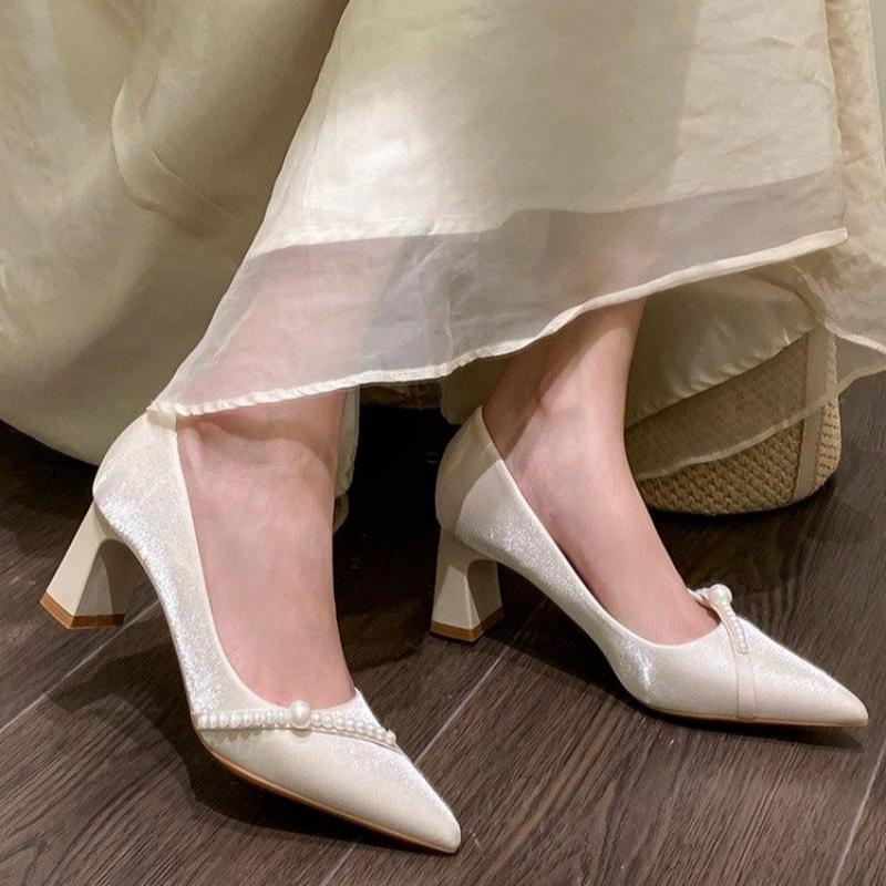 Men Formal Wear Shoes - Eleganckie czółenka na słupku ze szpiczastym