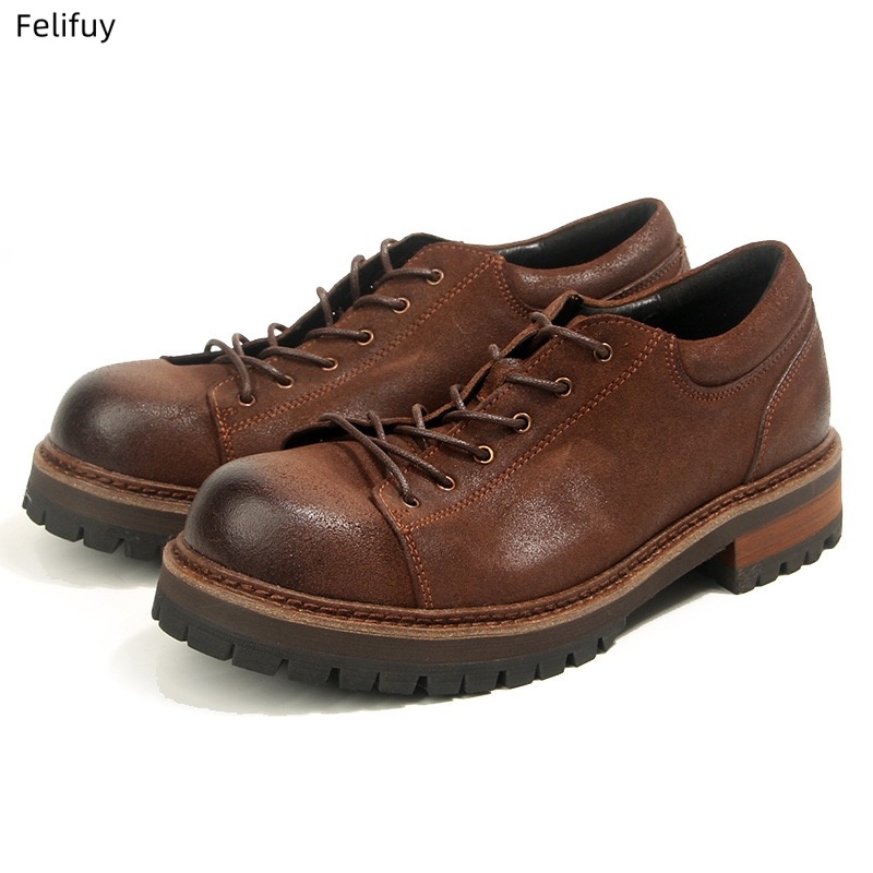 Men Formal Wear Shoes - Retro Skórzane Męskie Buty Casual Biznesowe