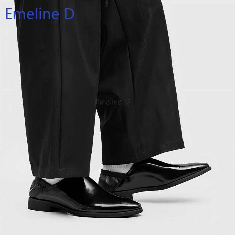 Męskie błyszczące mokasyny z l – Men'S Urban Formal Wear recenzja i cena