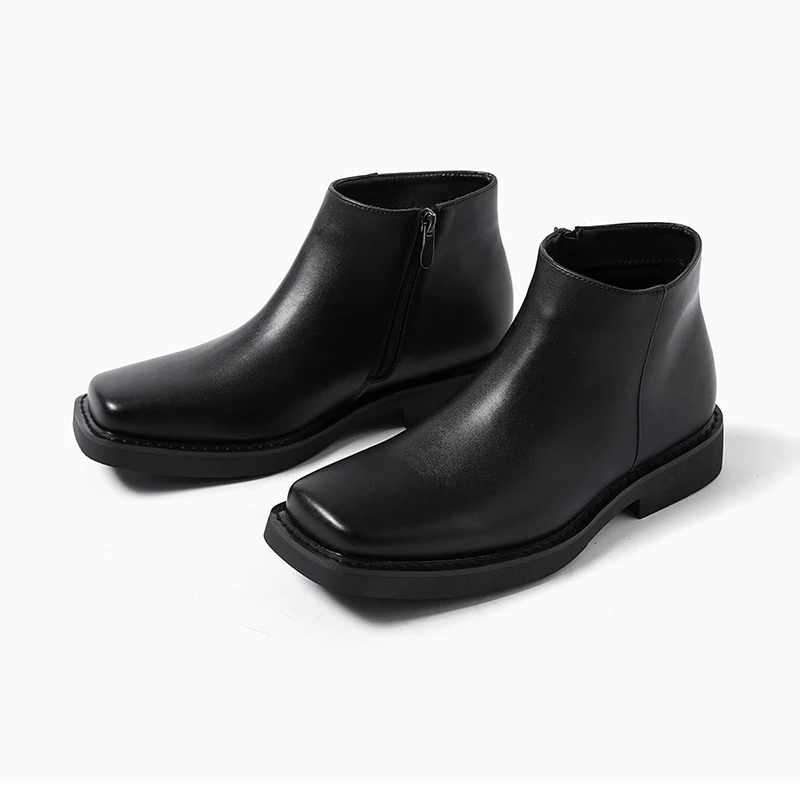 Czarne Nowe Modne Męskie Skórz – Men Formal Wear Shoes recenzja i cena