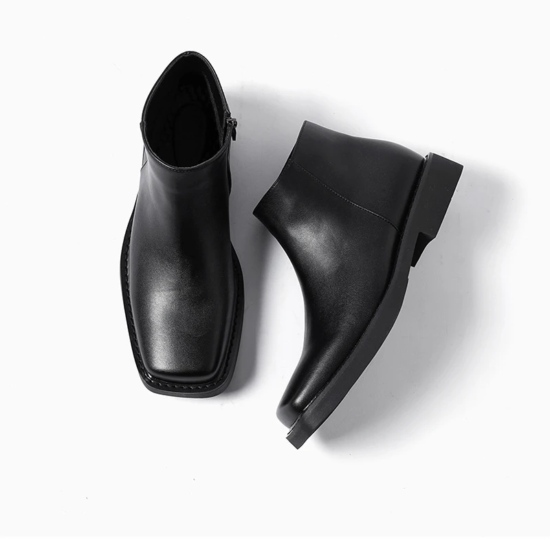 Czarne Nowe Modne Męskie Skórz – Men Formal Wear Shoes recenzja i cena