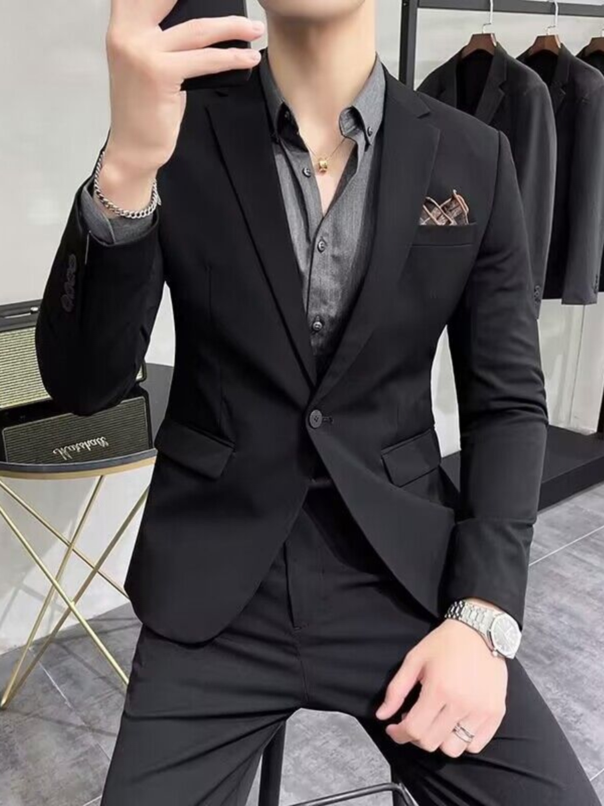 Elegancki trzyczęściowy garnit – Men'S Urban Formal Wear recenzja i cena