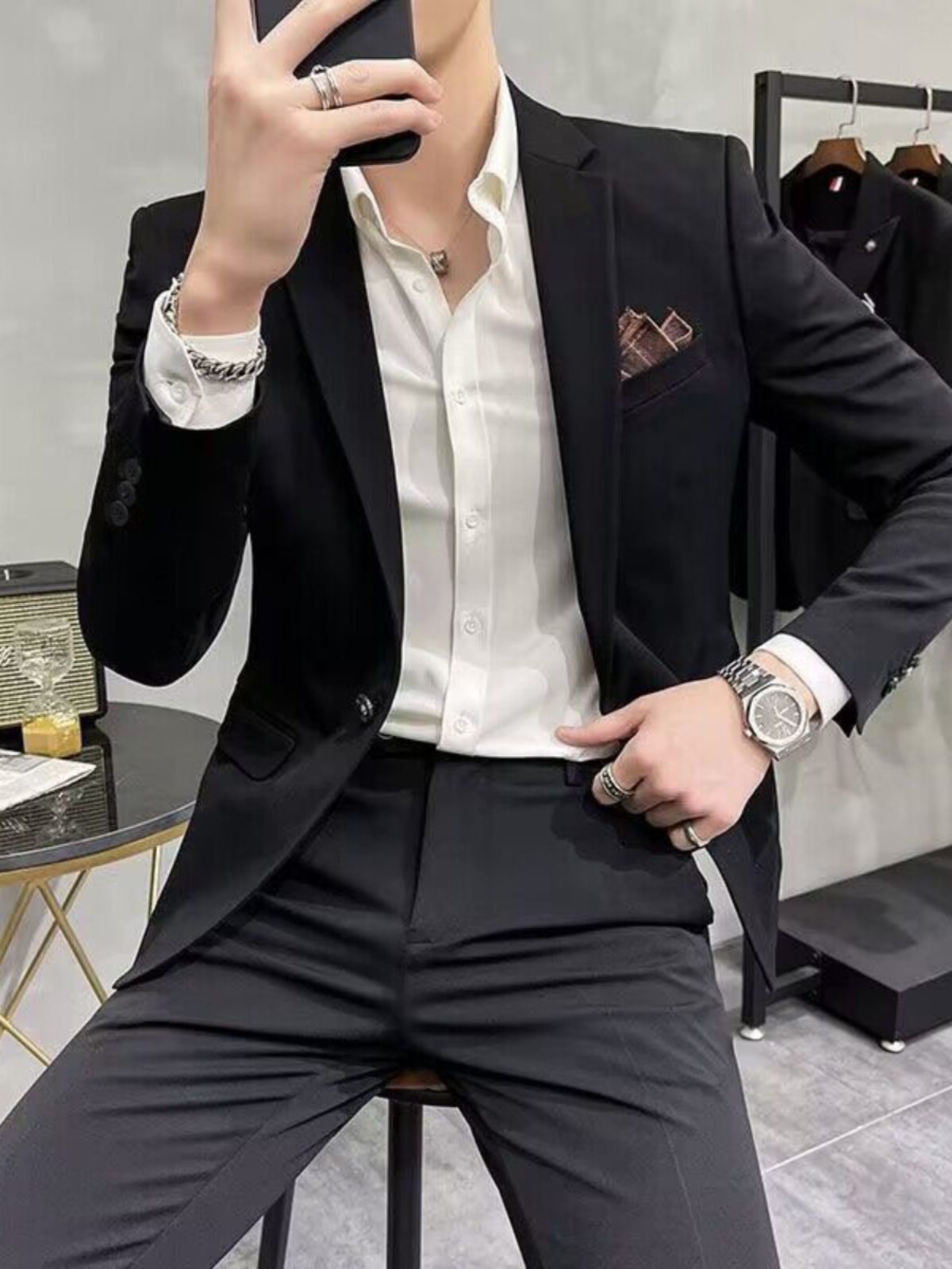 Elegancki trzyczęściowy garnit – Men'S Urban Formal Wear recenzja i cena