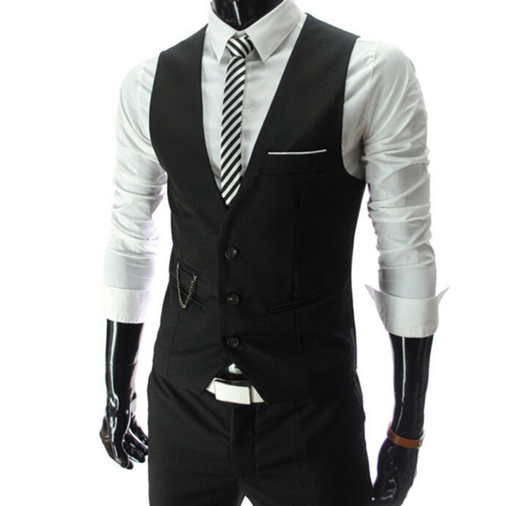 Wysokiej jakości kamizelki męs – Formal Vest Waistcoat recenzja i cena
