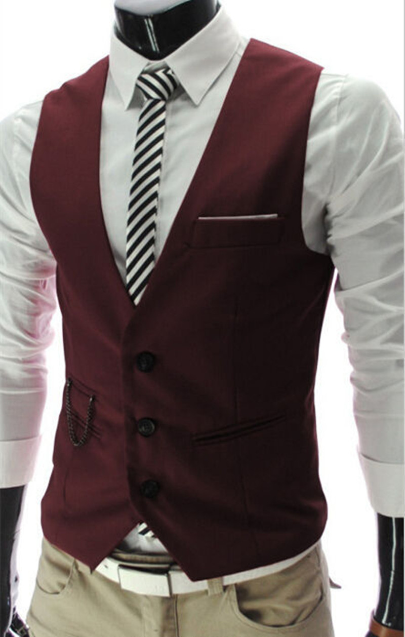 Wysokiej jakości kamizelki męs – Formal Vest Waistcoat recenzja i cena