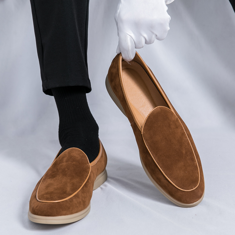 Męskie luksusowe mokasyny na w – Men Formal Wear Shoes recenzja i cena