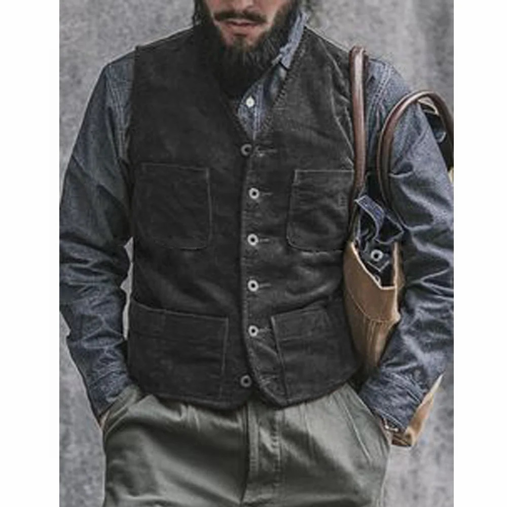Męska kamizelka ze sztruksu, g – Men'S Gothic Formal Wear recenzja i cena