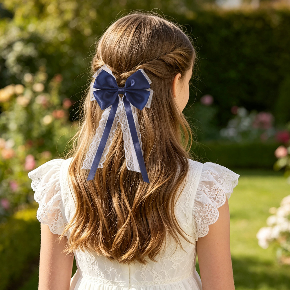 2 szt. Satynowe koronkowe gumk – Satin Bow Tie recenzja i cena