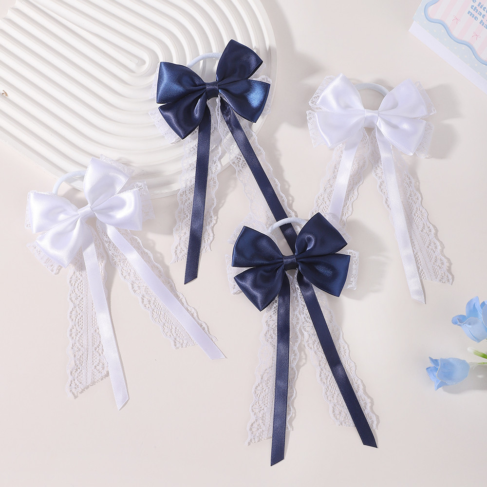 2 szt. Satynowe koronkowe gumk – Satin Bow Tie recenzja i cena