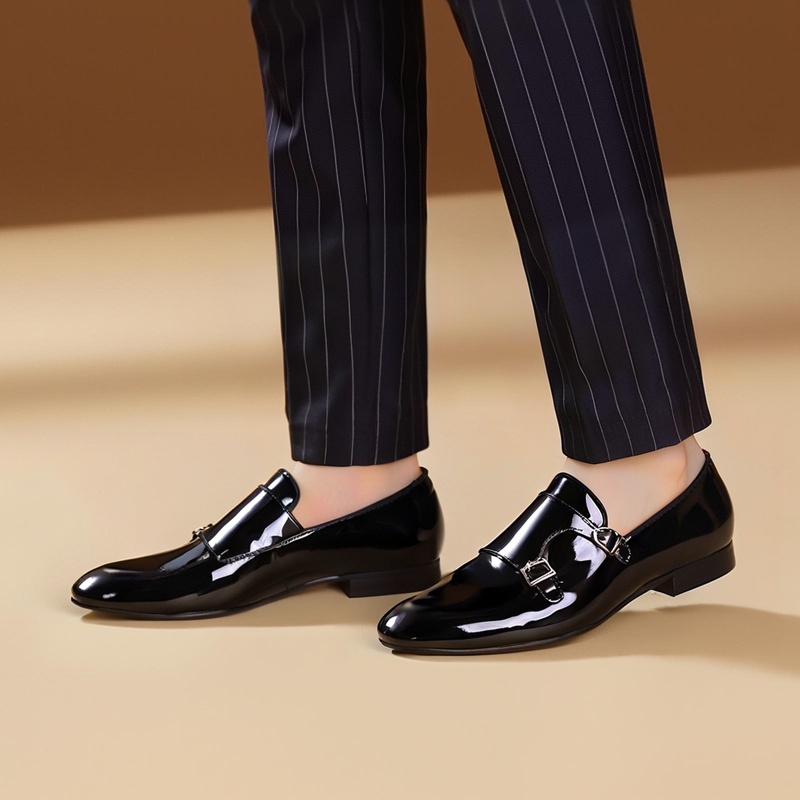 Piergitar nowe czarne kolorowe – Men Formal Wear Shoes recenzja i cena