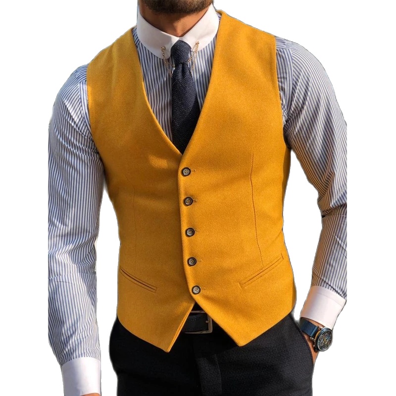 Męski Garnitur Formalny Dekolt – Formal Vest Waistcoat recenzja i cena