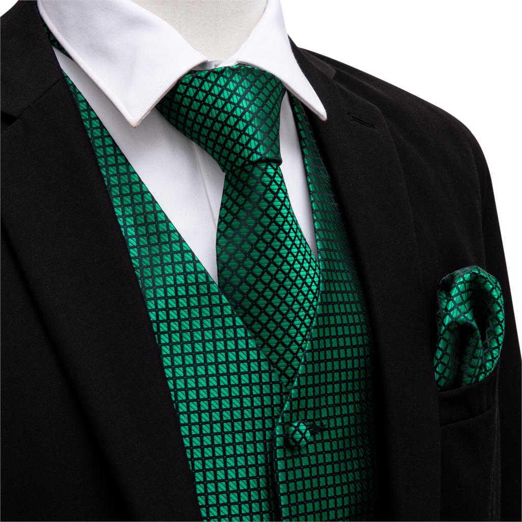 Zielony garnitur kamizelka męż – Formal Vest Waistcoat recenzja i cena