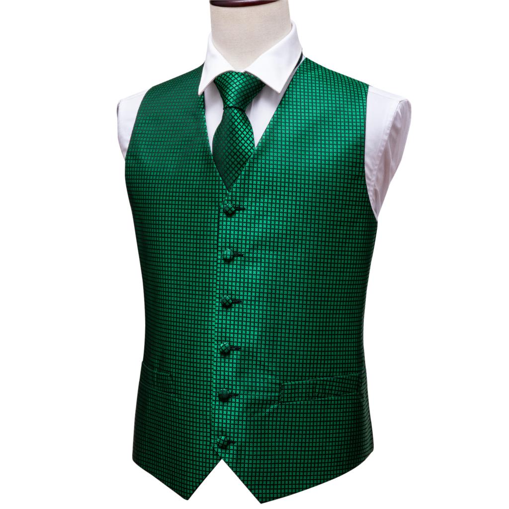 Zielony garnitur kamizelka męż – Formal Vest Waistcoat recenzja i cena