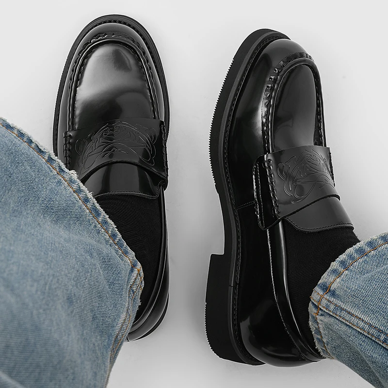 Męskie skórzane buty, ręcznie  – Men Formal Wear Shoes recenzja i cena