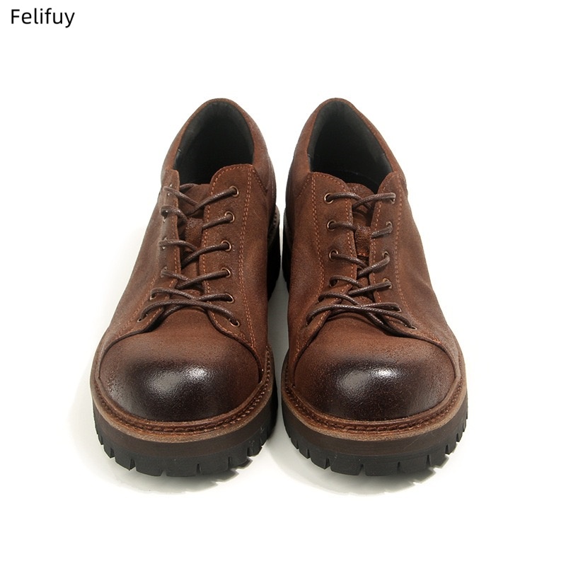 Retro Skórzane Męskie Buty Cas – Men Formal Wear Shoes recenzja i cena