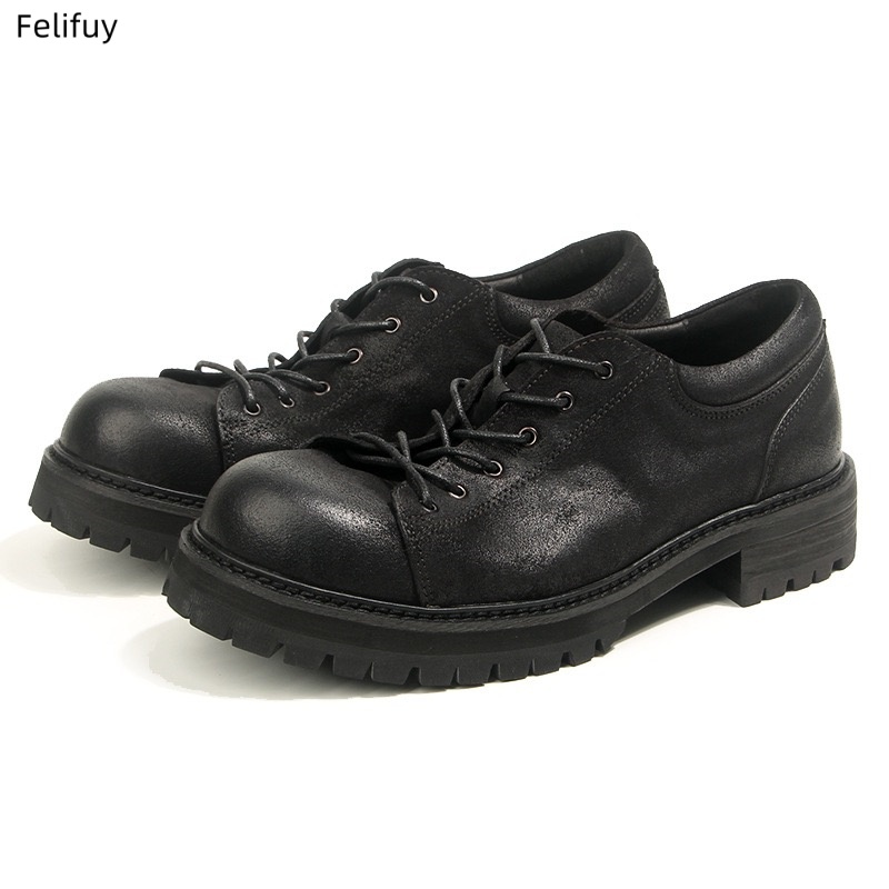 Retro Skórzane Męskie Buty Cas – Men Formal Wear Shoes recenzja i cena