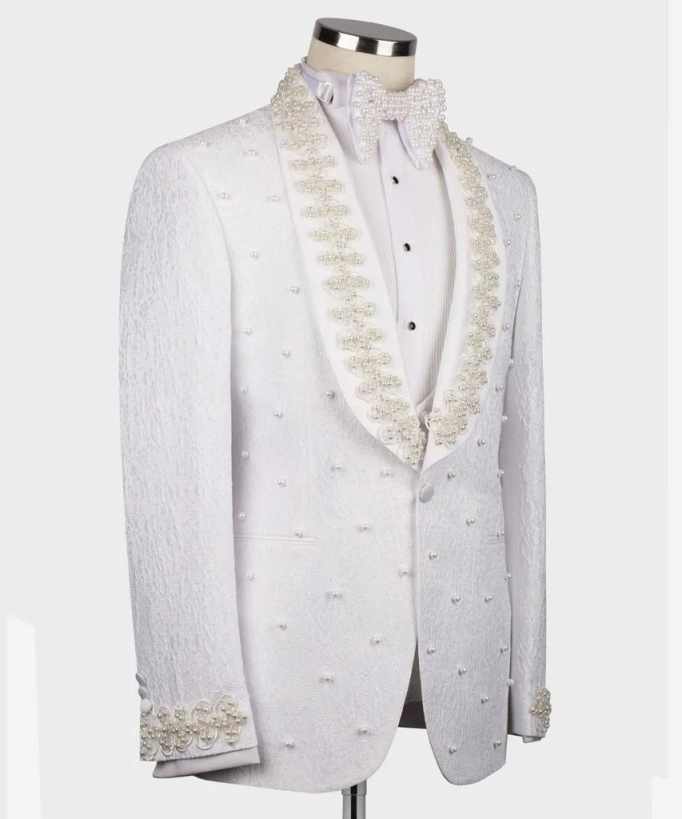 Białe garnitury męskie na ślub – Men'S Formal Wear No Suit recenzja i cena