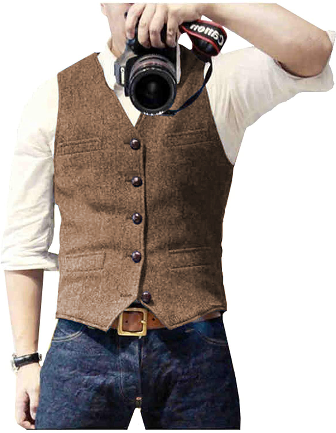 Męska kamizelka garniturowa z  – Formal Vest Waistcoat recenzja i cena
