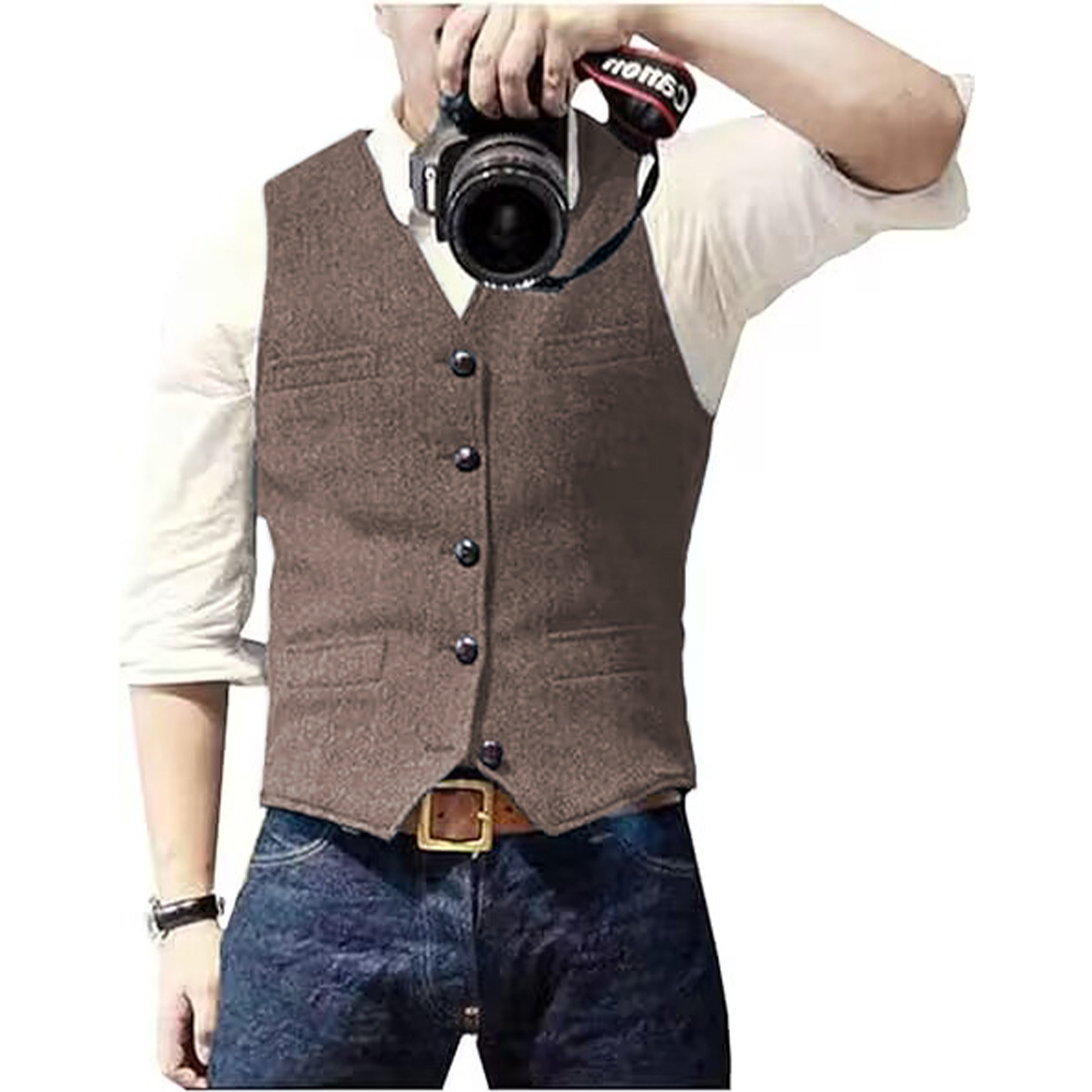 Męska kamizelka garniturowa z  – Formal Vest Waistcoat recenzja i cena