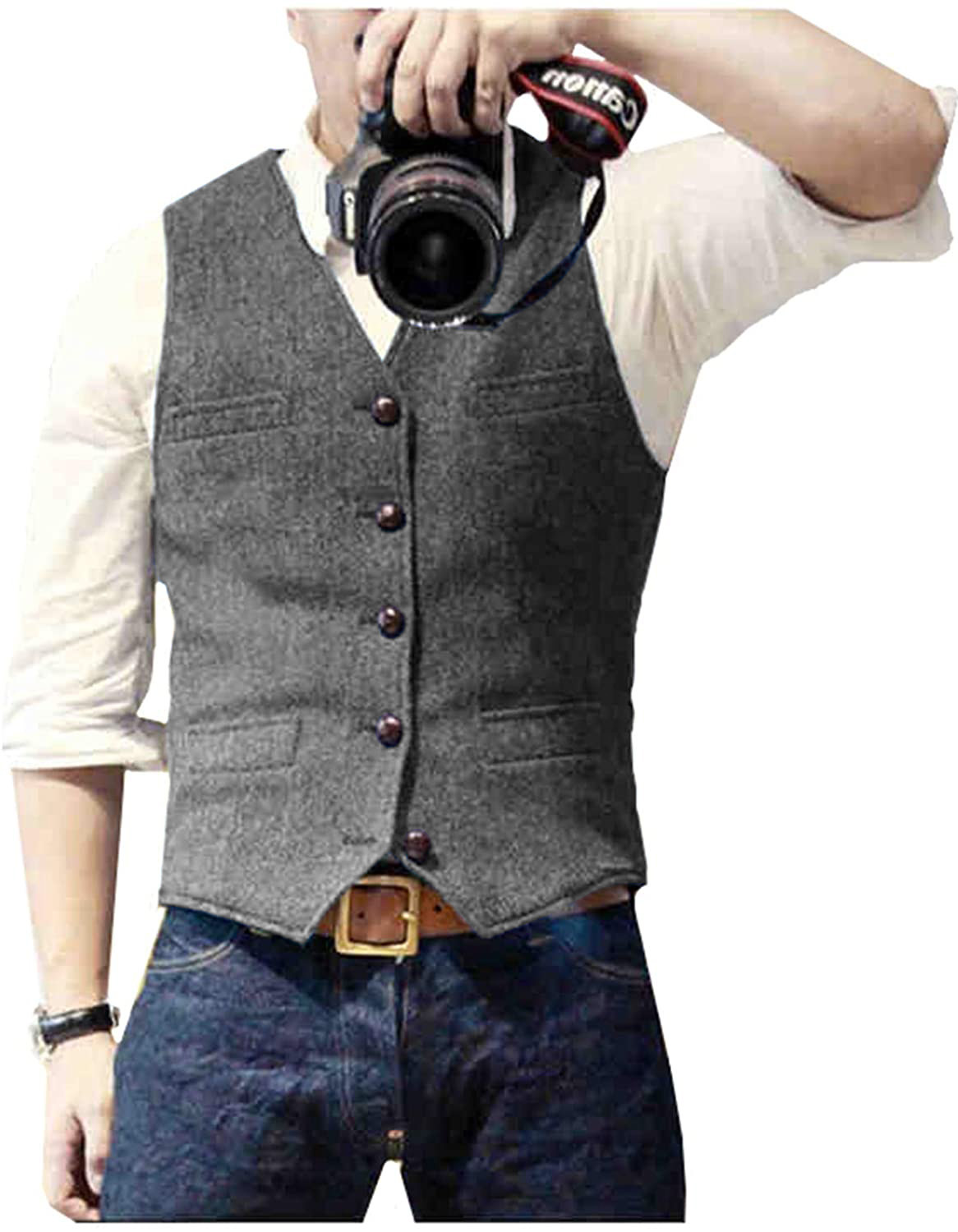 Męska kamizelka garniturowa z  – Formal Vest Waistcoat recenzja i cena