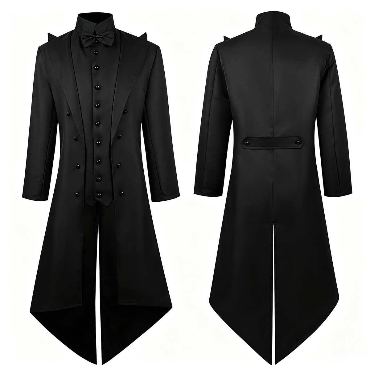 Męski frak w stylu vintage got – Men'S Gothic Formal Wear recenzja i cena
