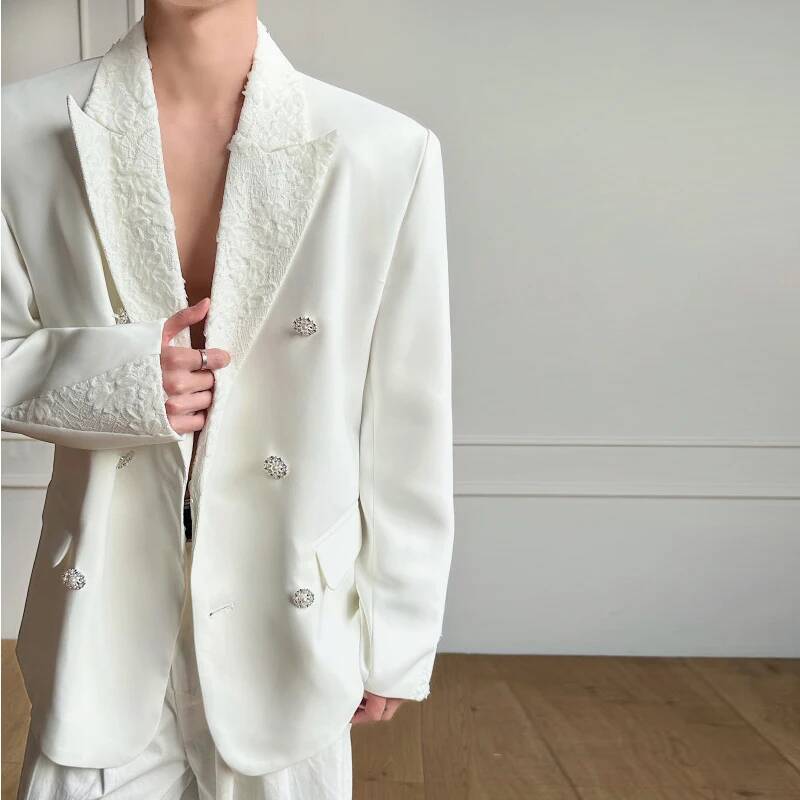 Luksusowa męska marynarka z ko – Men'S Gothic Formal Wear recenzja i cena