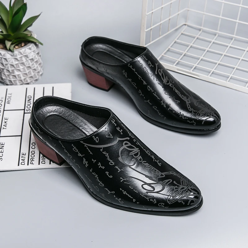 Męskie mokasyny na obcasie 4 c – Men Formal Wear Shoes recenzja i cena