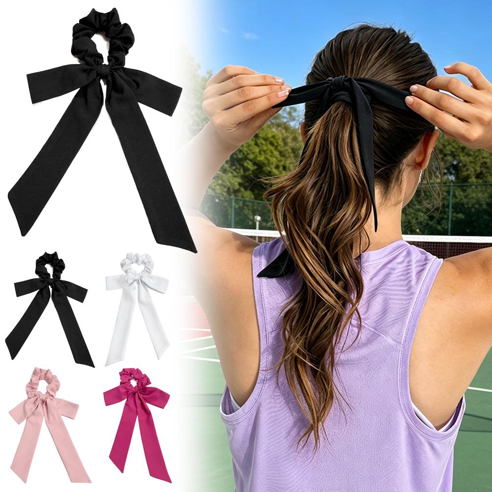 Gładka satynowa gumka do włosó – Satin Bow Tie recenzja i cena